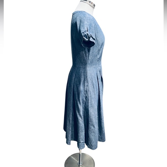 Gal Meets Glam Lenna Dress Blue Size 6 - Picture 5 of 8